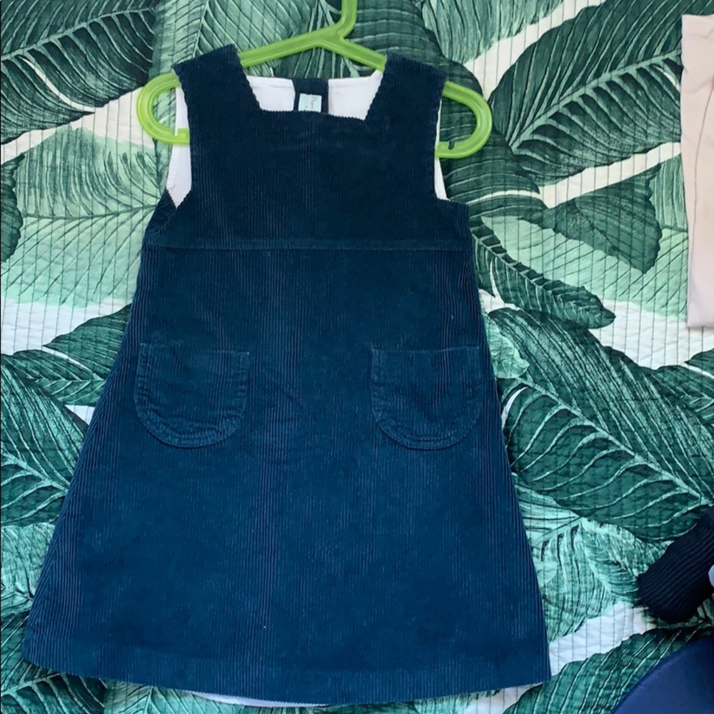 Papo d’Anjo Corduroy Navy Dress